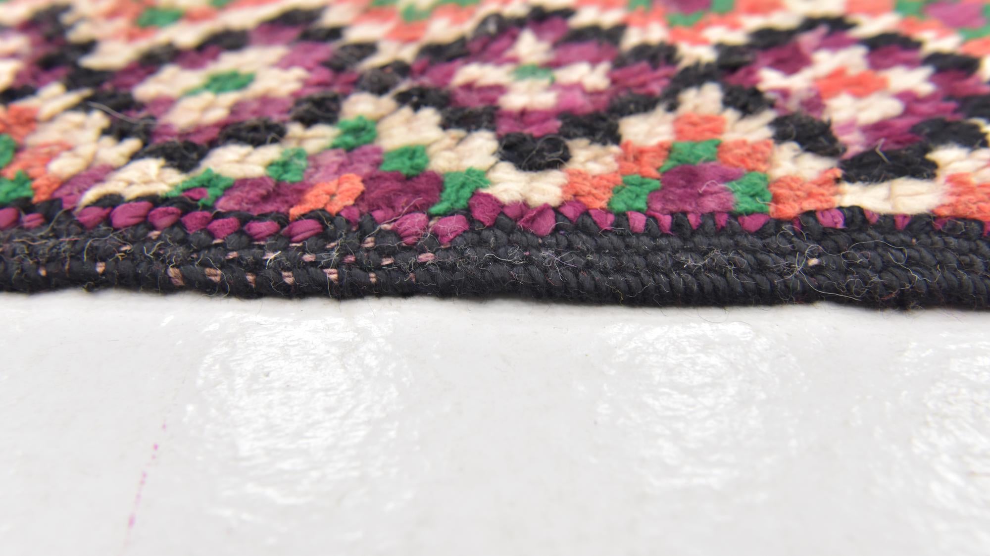 5' x 11' Hand Knotted Moroccan Wool Runner Rug