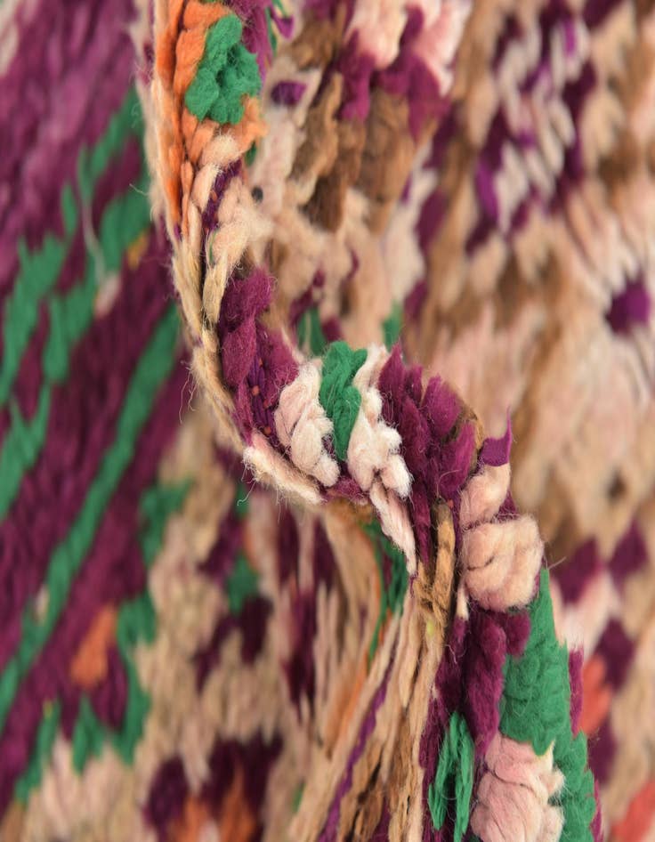 Detail image of 5' x 11'  Hand Knotted Moroccan Wool Runner Rug