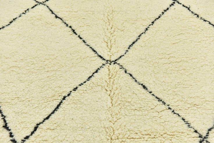 Detail image of 4' 6 x 8' 7 Hand Knotted Moroccan Wool Runner Rug