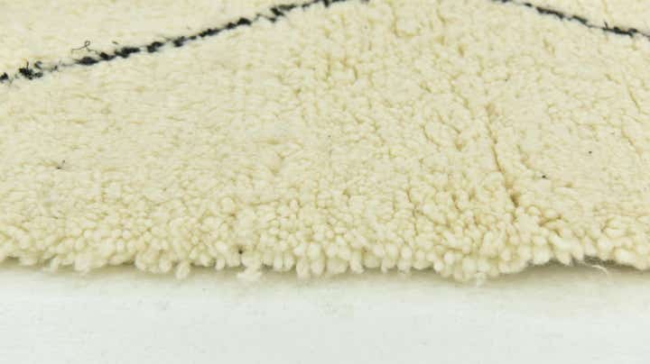 4' 6 x 8' 7 Hand Knotted Moroccan Wool Runner Rug