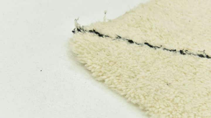 4' 6 x 8' 7 Hand Knotted Moroccan Wool Runner Rug