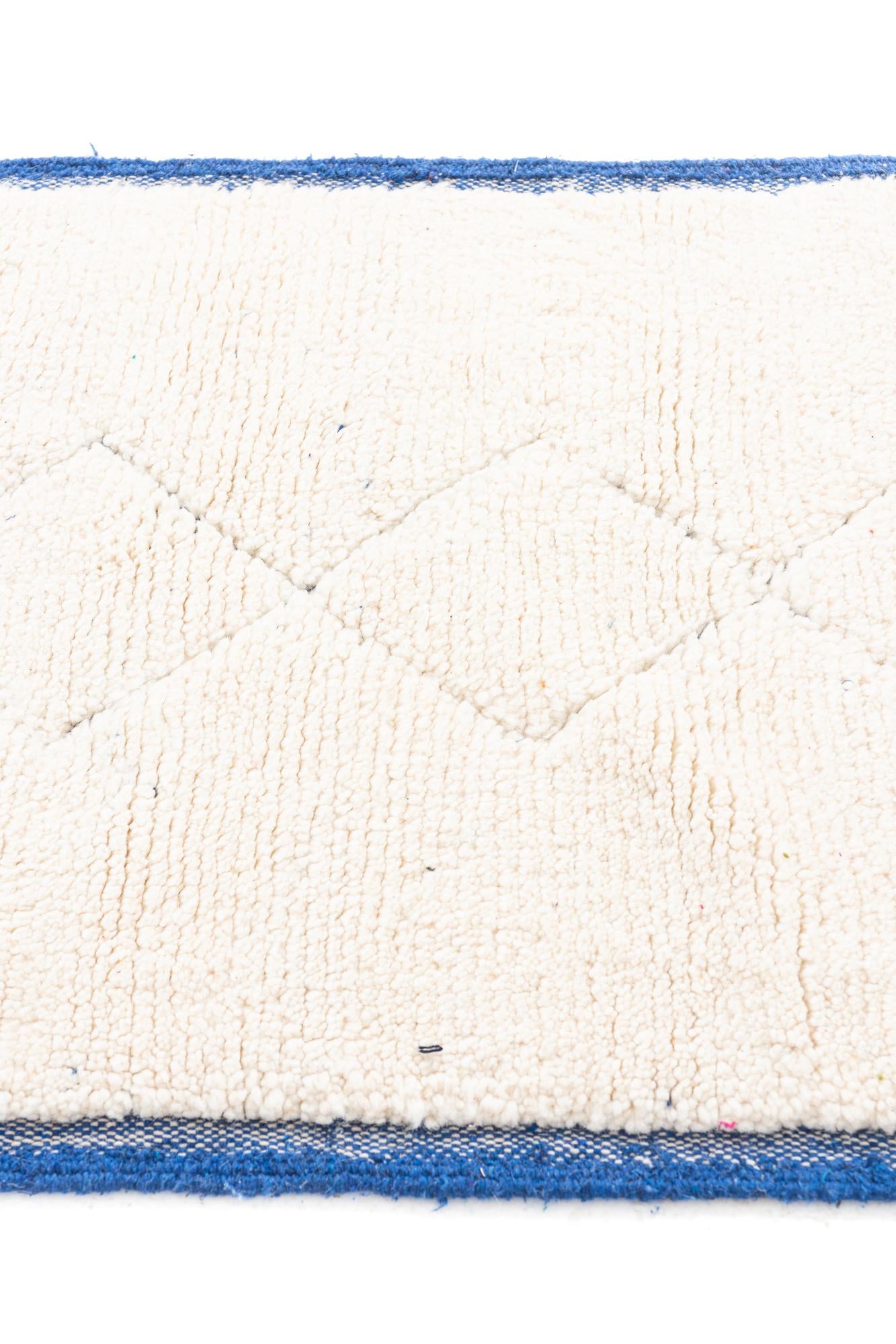 3' x 9' 3 Hand Knotted Moroccan Wool Runner Rug
