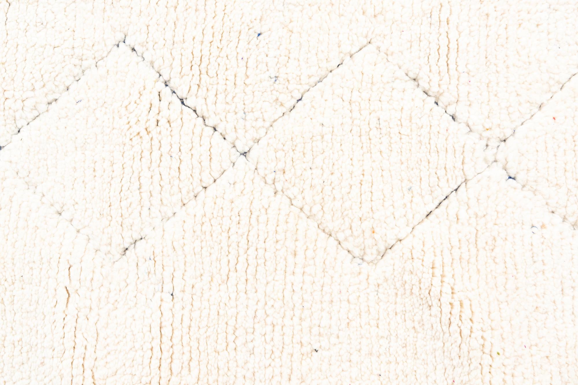 3' x 9' 3 Hand Knotted Moroccan Wool Runner Rug
