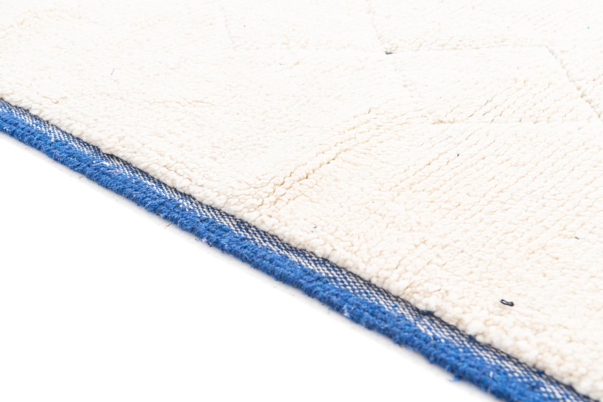 3' x 9' 3 Hand Knotted Moroccan Wool Runner Rug