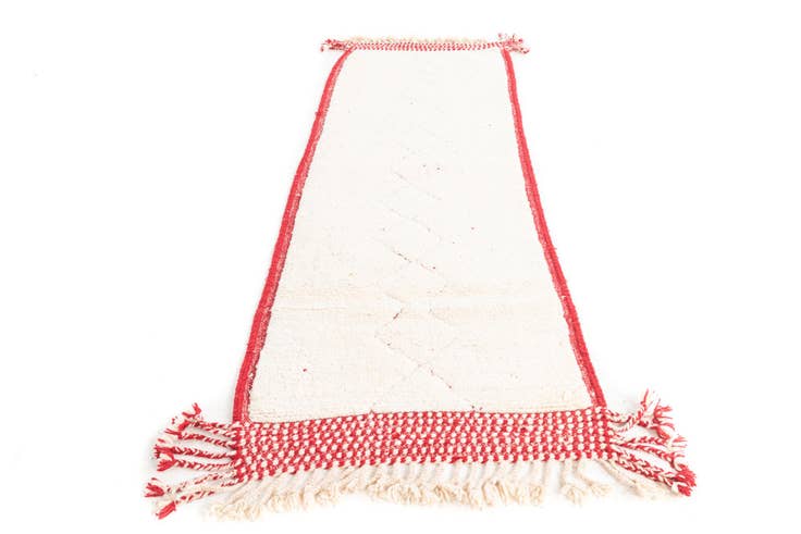 Detail image of 3' x 9' Hand Knotted Moroccan Wool Runner Rug