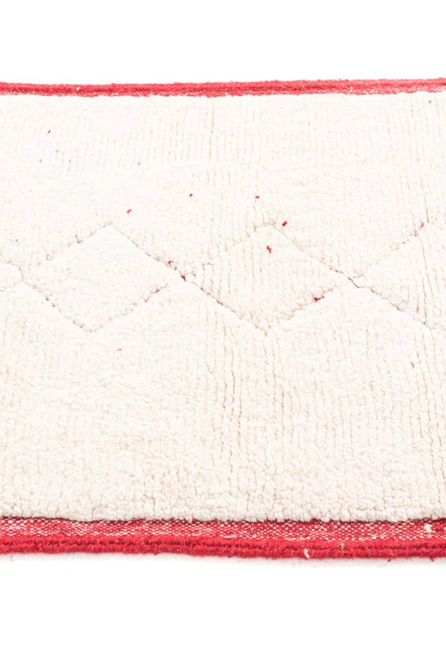 Detail image of 3' x 9' Hand Knotted Moroccan Wool Runner Rug