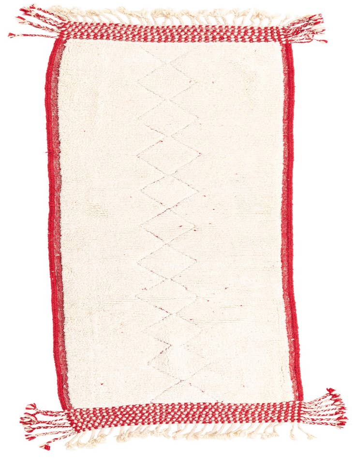 Detail image of 3' x 9' Hand Knotted Moroccan Wool Runner Rug