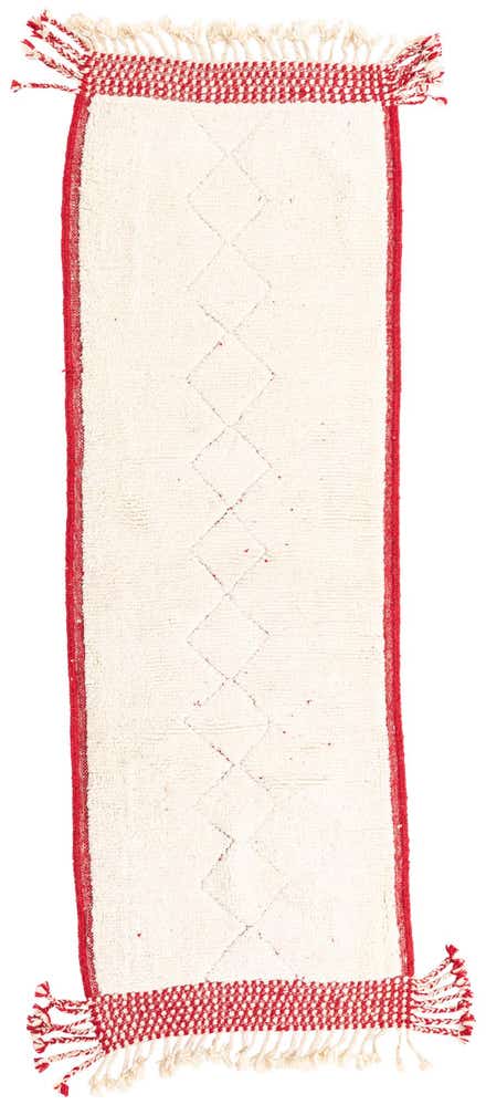 3' x 9' Hand Knotted Moroccan Wool Runner Rug