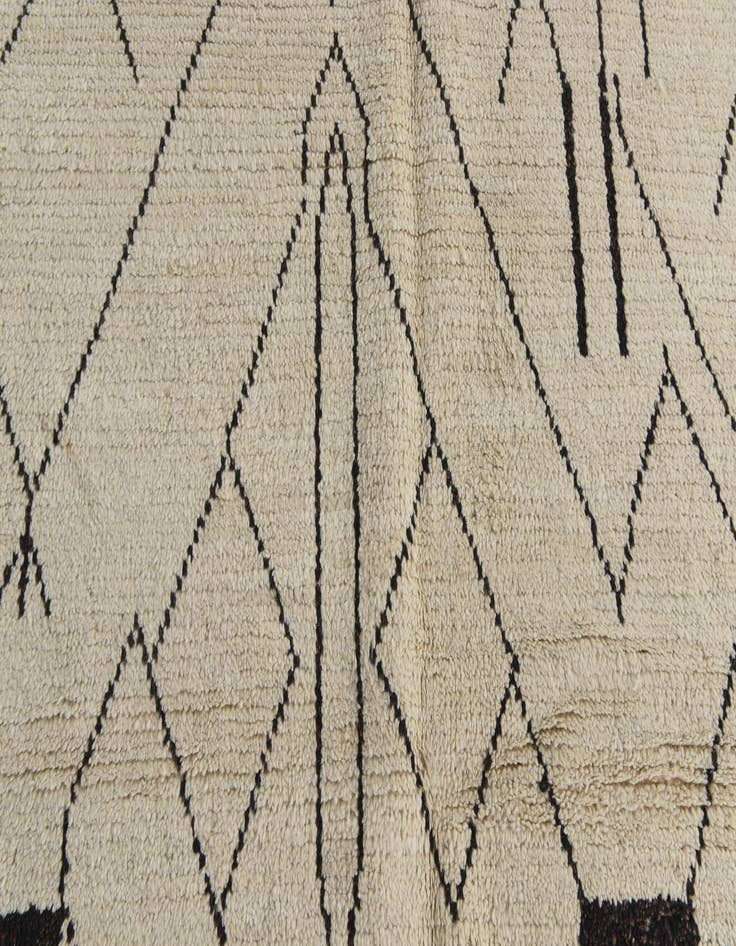 Detail image of 5' 2 x 12' 2  Hand Knotted Moroccan Wool Runner Rug