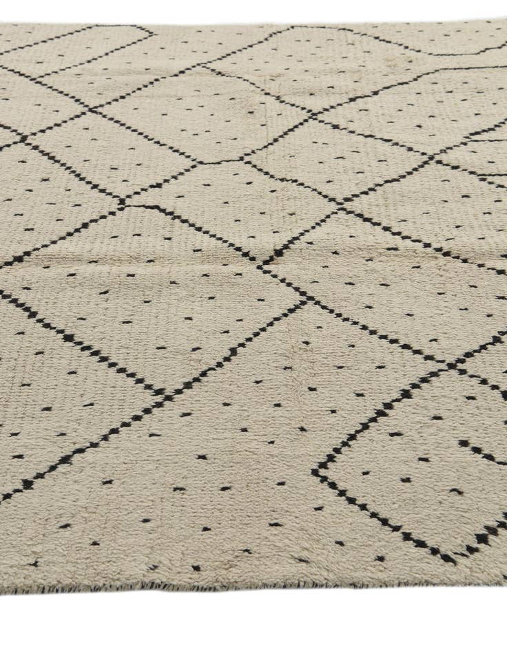 Detail image of 6' 2 x 12' 6 Hand Knotted Moroccan Wool Runner Rug