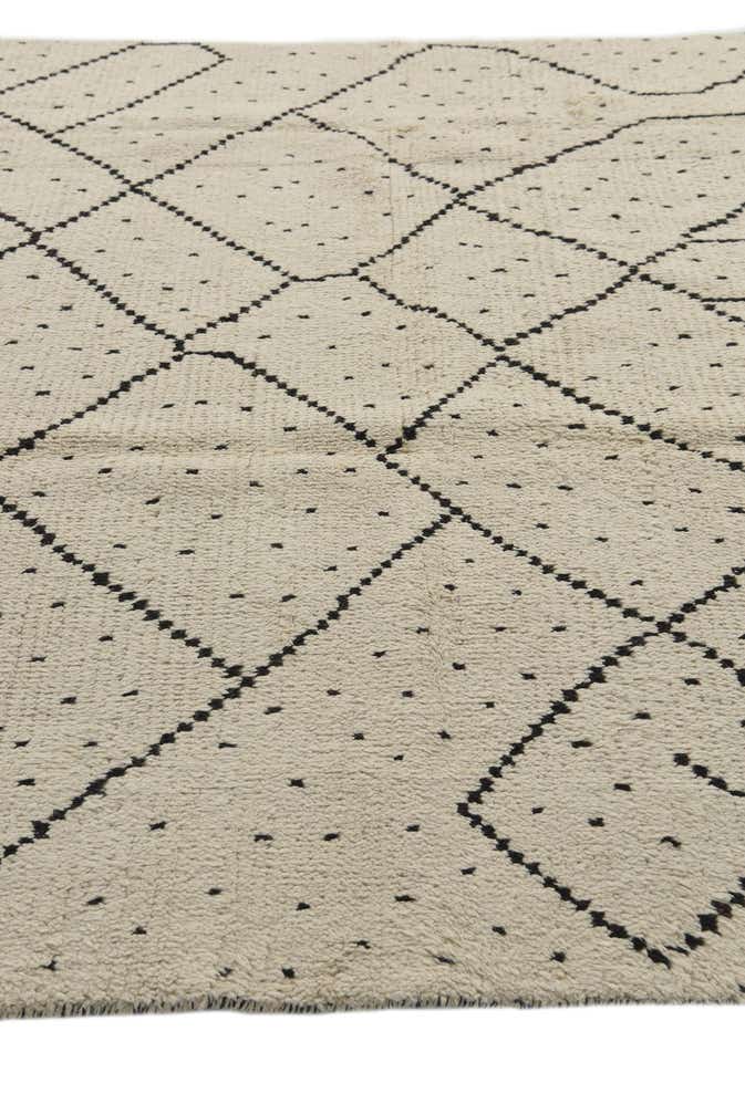 6' 2 x 12' 6 Hand Knotted Moroccan Wool Runner Rug