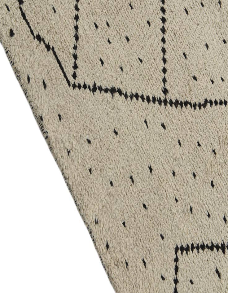 Detail image of 6' 2 x 12' 6 Hand Knotted Moroccan Wool Runner Rug