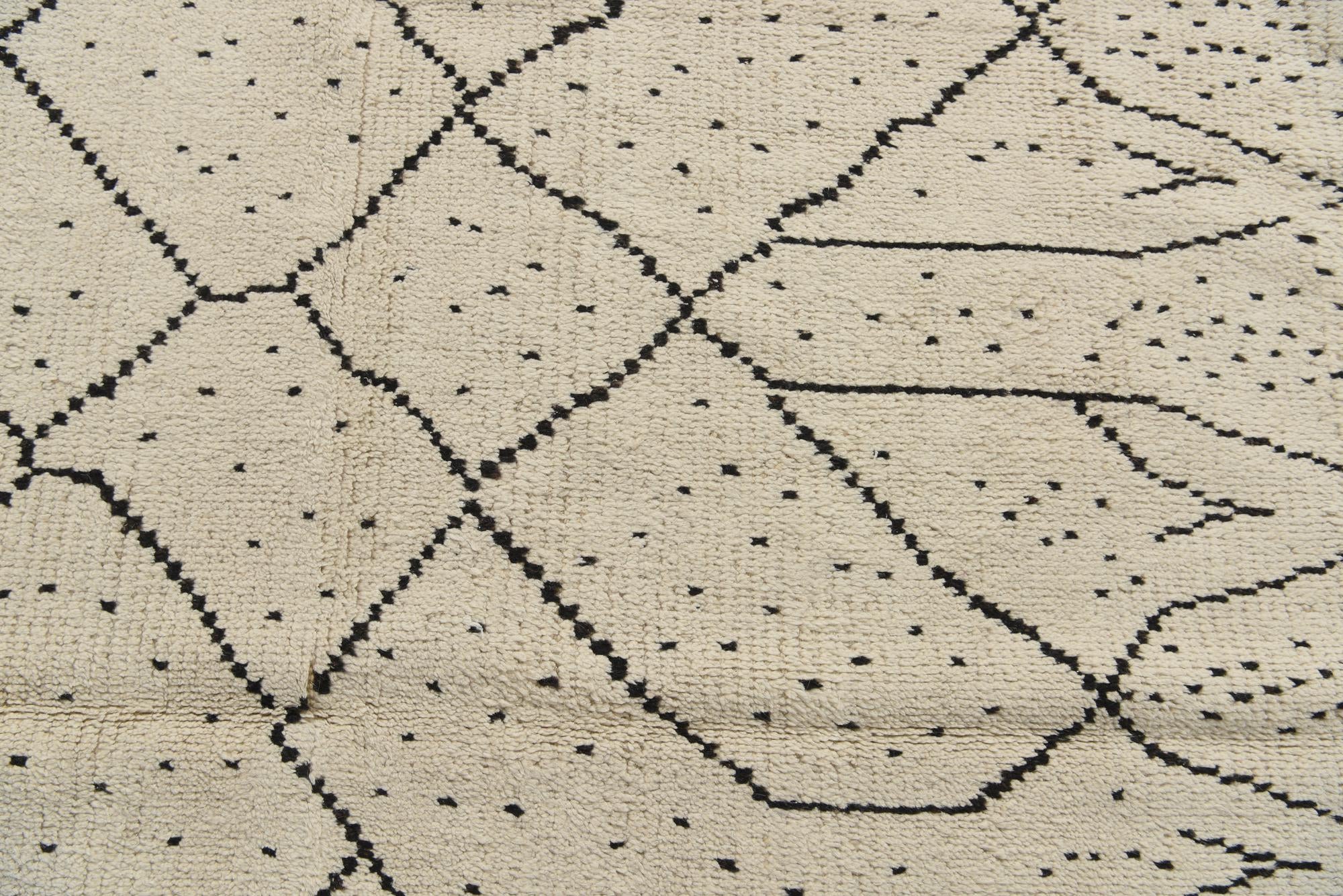 6' 2 x 12' 6 Hand Knotted Moroccan Wool Runner Rug