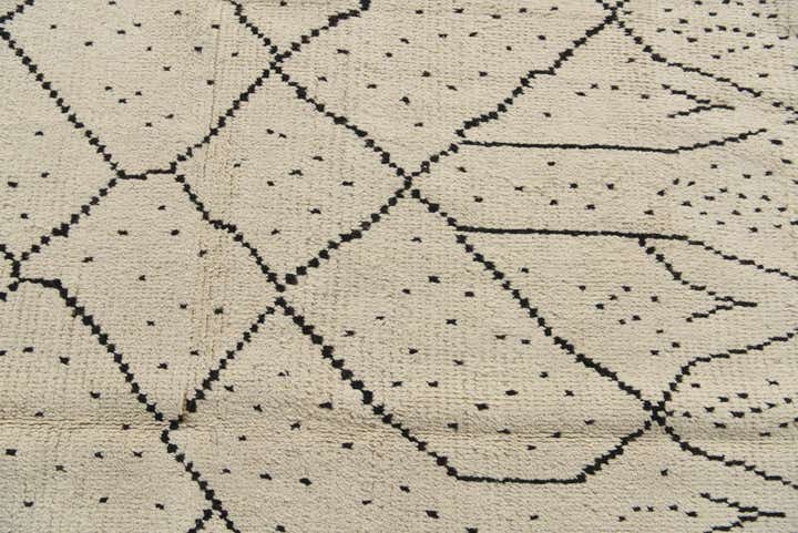 6' 2 x 12' 6 Hand Knotted Moroccan Wool Runner Rug