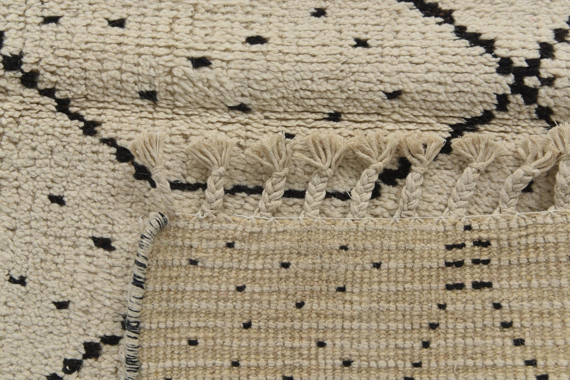 6' 2 x 12' 6 Hand Knotted Moroccan Wool Runner Rug
