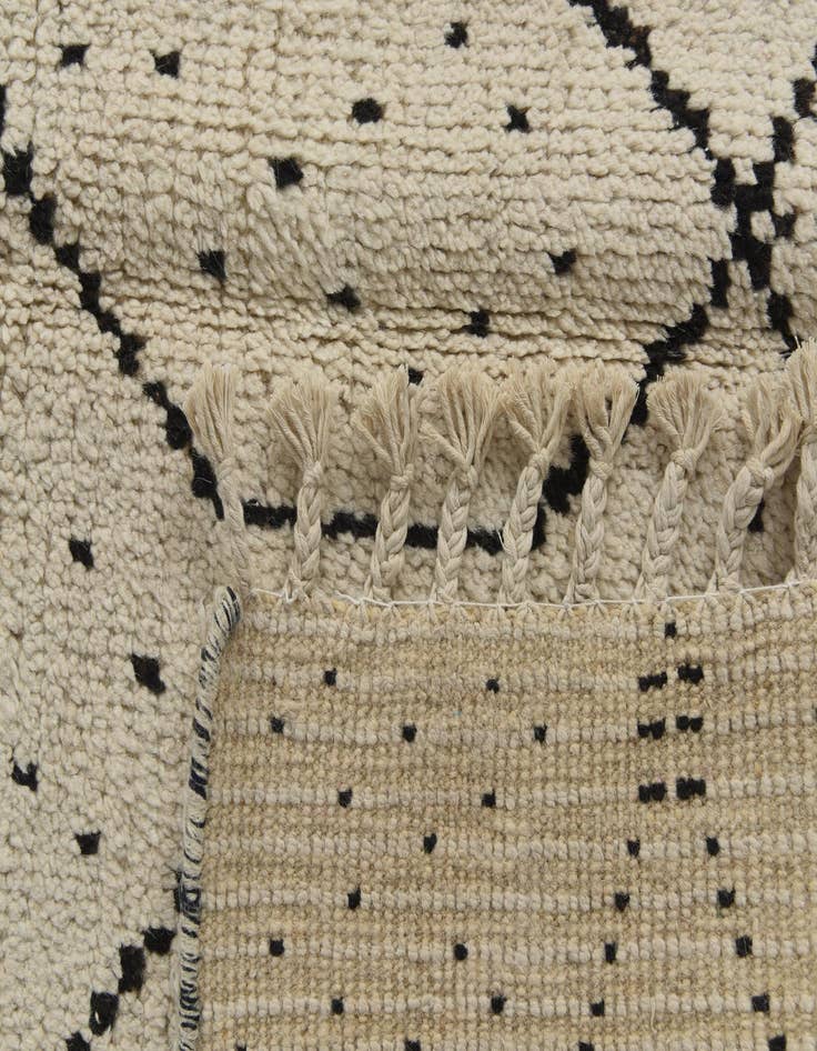 Detail image of 6' 2 x 12' 6 Hand Knotted Moroccan Wool Runner Rug