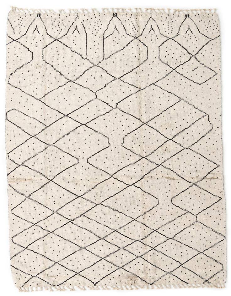 Detail image of 6' 2 x 12' 6 Hand Knotted Moroccan Wool Runner Rug