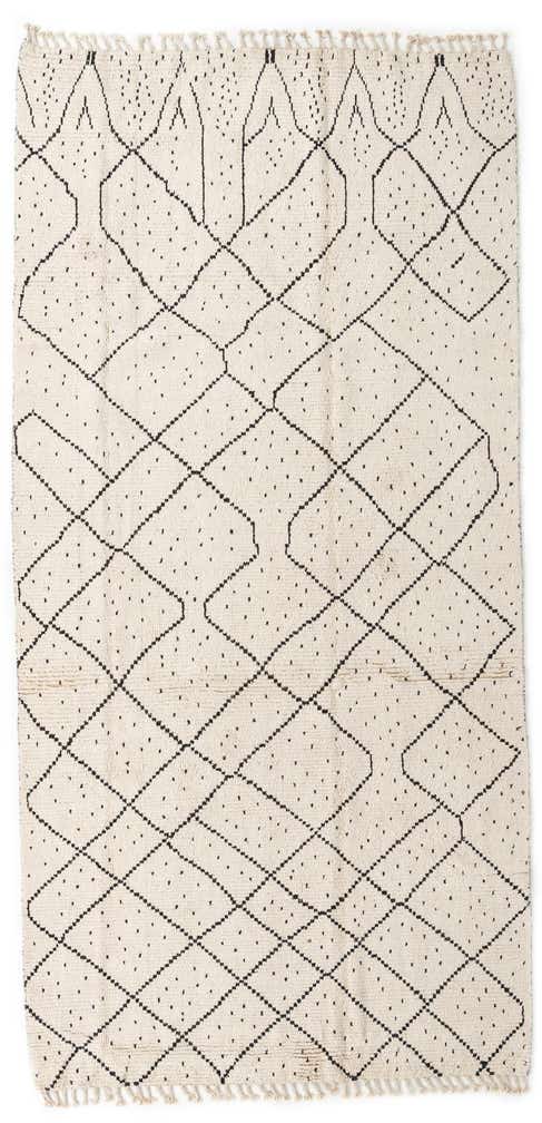 6' 2 x 12' 6 Hand Knotted Moroccan Wool Runner Rug