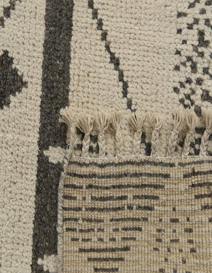 Detail image of 6' 3 x 12' 5  Hand Knotted Moroccan Wool Runner Rug