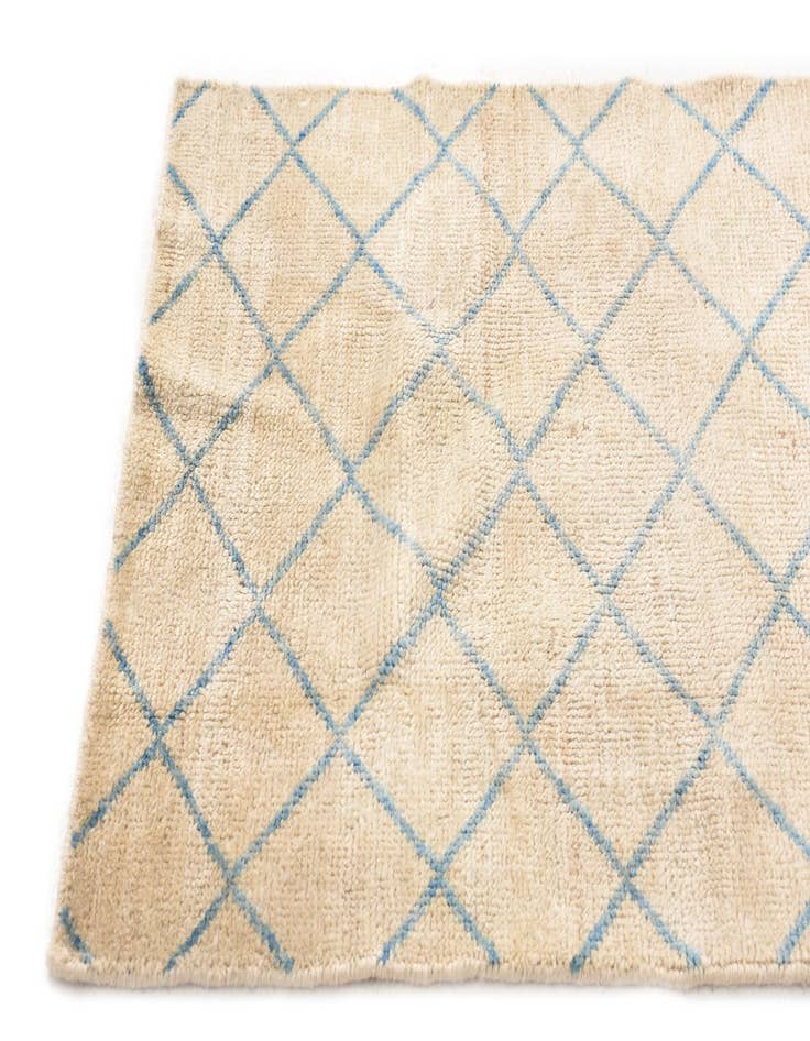 Detail image of 2' 7 x 9' 8  Hand Knotted Moroccan Wool Runner Rug