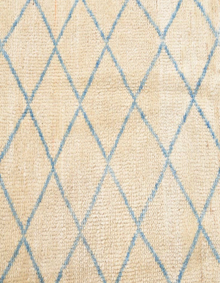 Detail image of 2' 7 x 9' 8  Hand Knotted Moroccan Wool Runner Rug