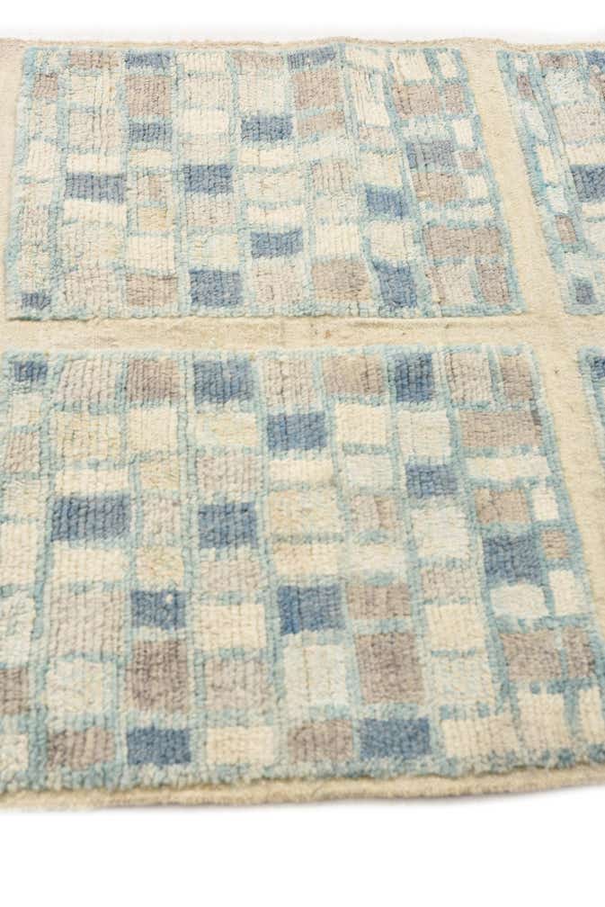3' 9 x 9' 6 Hand Knotted Moroccan Wool Runner Rug