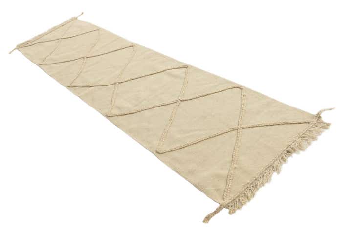 2' 5 x 10' 1 Hand Woven Moroccan Wool Runner Rug