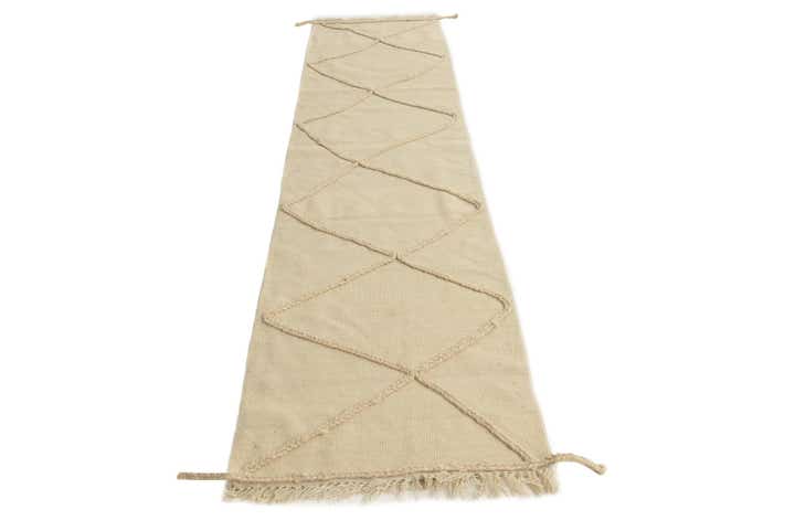 2' 5 x 10' 1 Hand Woven Moroccan Wool Runner Rug