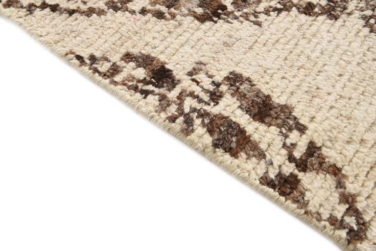 Detail image of 4' 11 x 13' 7 Hand Knotted Moroccan Wool Runner Rug