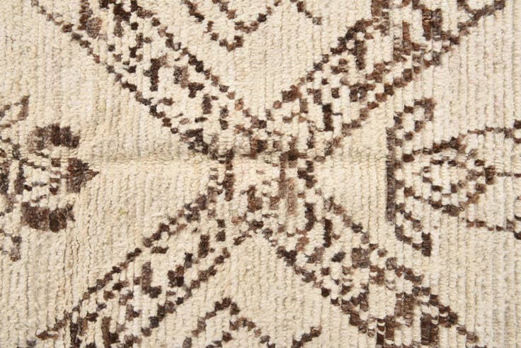 Detail image of 4' 11 x 13' 7 Hand Knotted Moroccan Wool Runner Rug