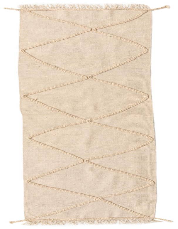 Detail image of 2' 5 x 10' Hand Knotted Moroccan Wool Runner Rug