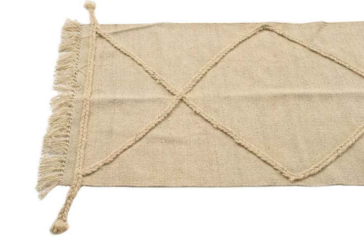 Detail image of 2' 5 x 10' 1 Hand Knotted Moroccan Wool Runner Rug