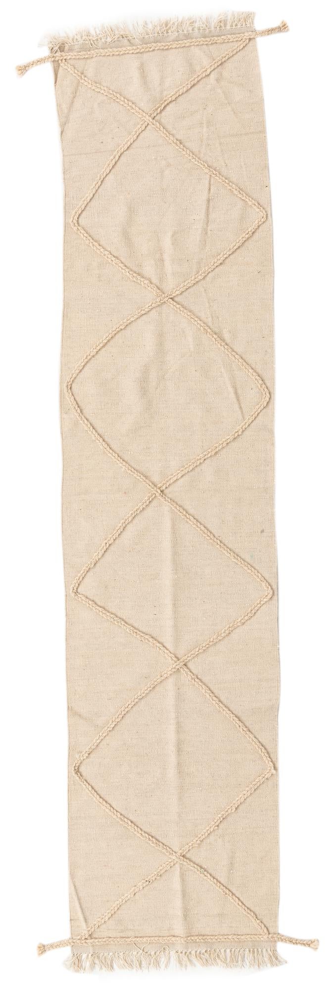 2' 5 x 10' 1 Hand Knotted Moroccan Wool Runner Rug
