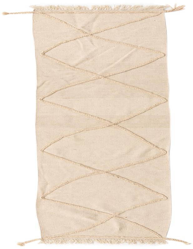 Detail image of 2' 4 x 10' Hand Knotted Moroccan Wool Runner Rug