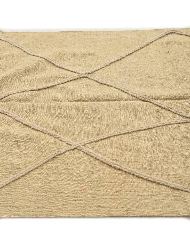 Detail image of 2' 4 x 4' 11  Hand Knotted Moroccan Wool Runner Rug