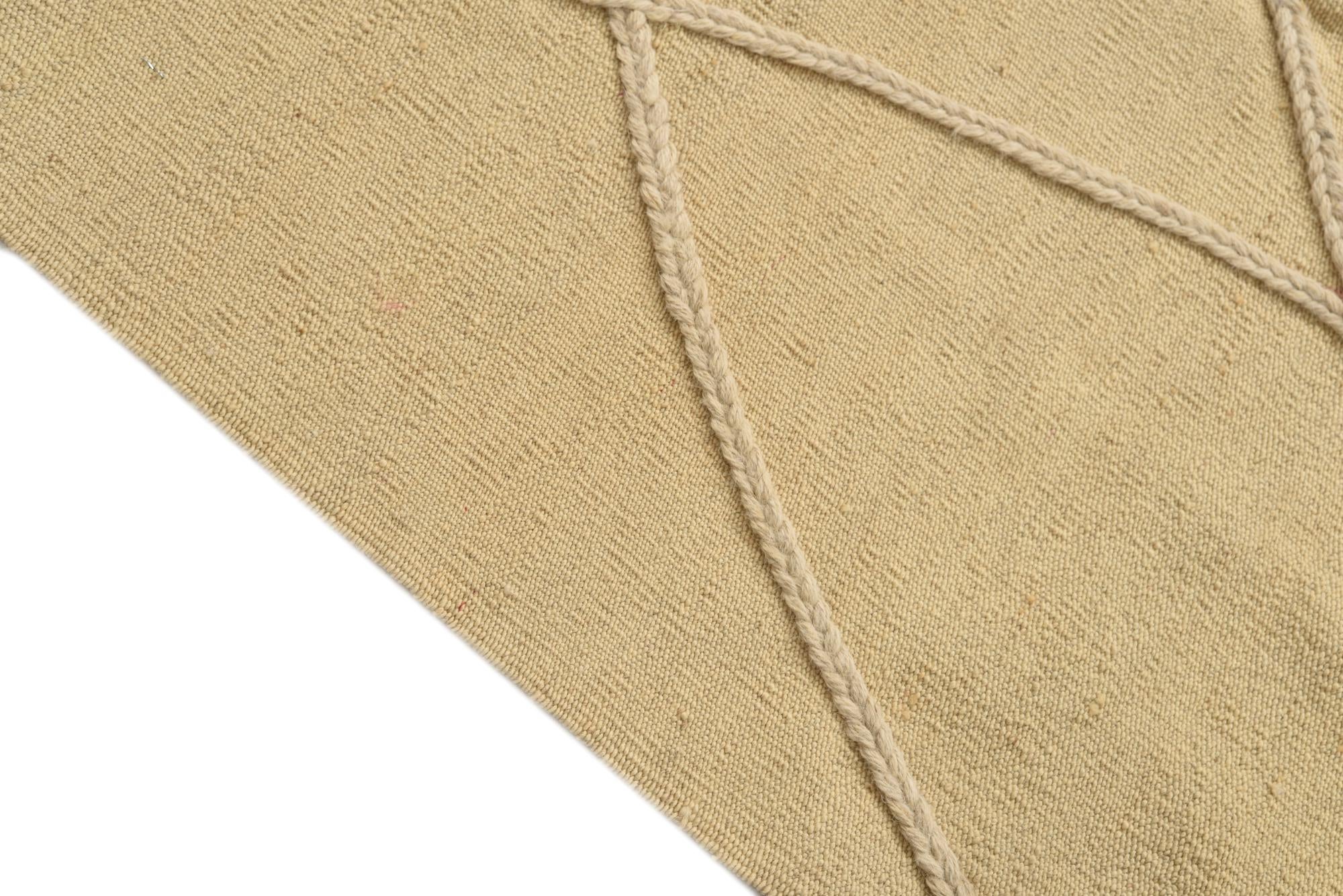 2' 4 x 4' 11 Hand Knotted Moroccan Wool Runner Rug