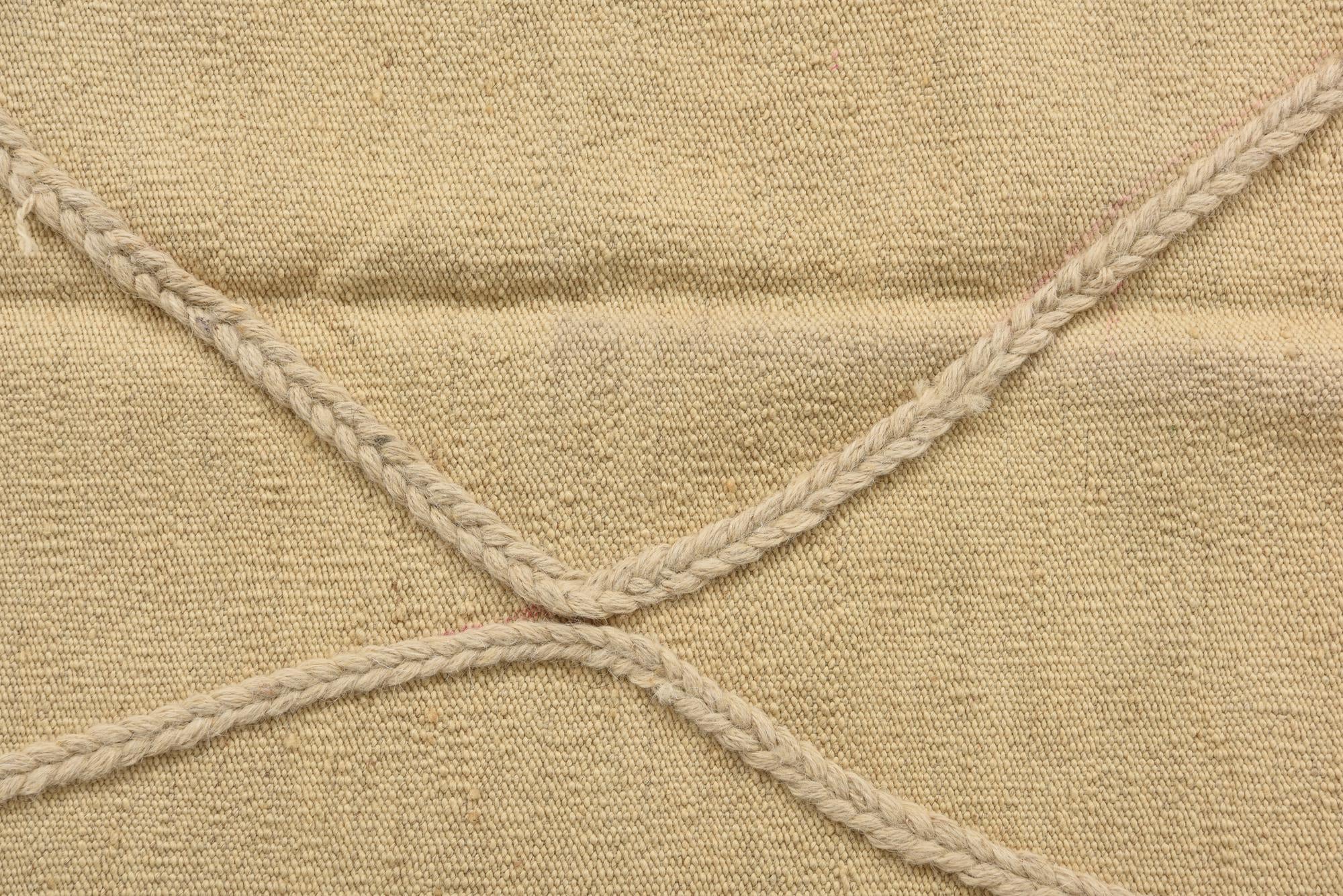 2' 4 x 4' 11 Hand Knotted Moroccan Wool Runner Rug