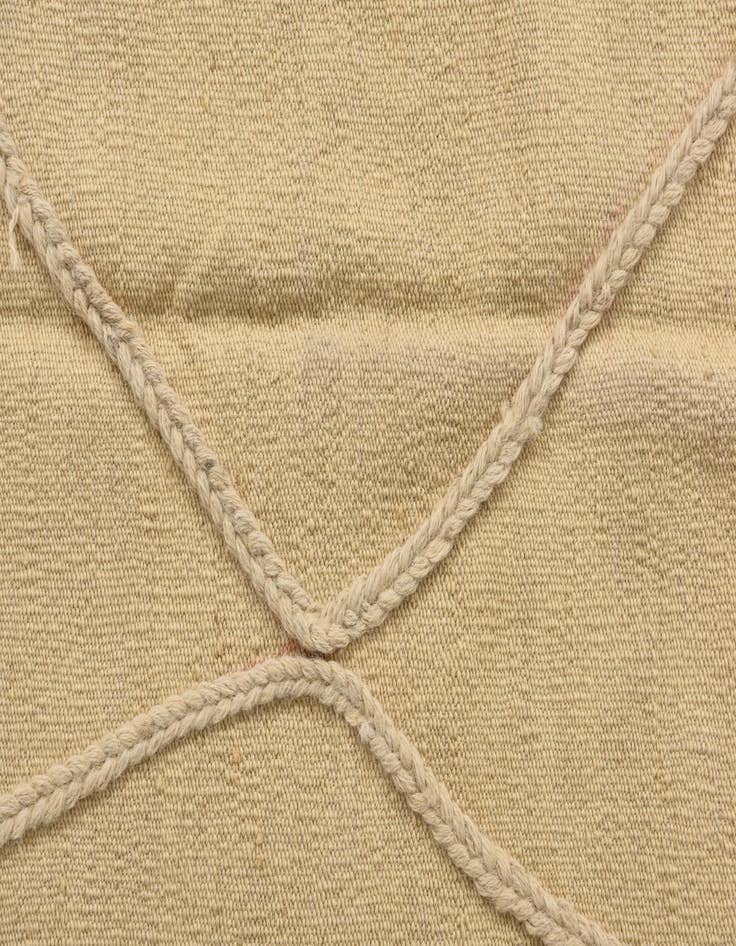 Detail image of 2' 4 x 4' 11  Hand Knotted Moroccan Wool Runner Rug