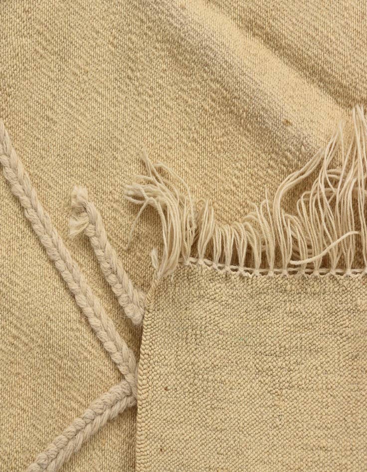 Detail image of 2' 4 x 4' 11  Hand Knotted Moroccan Wool Runner Rug