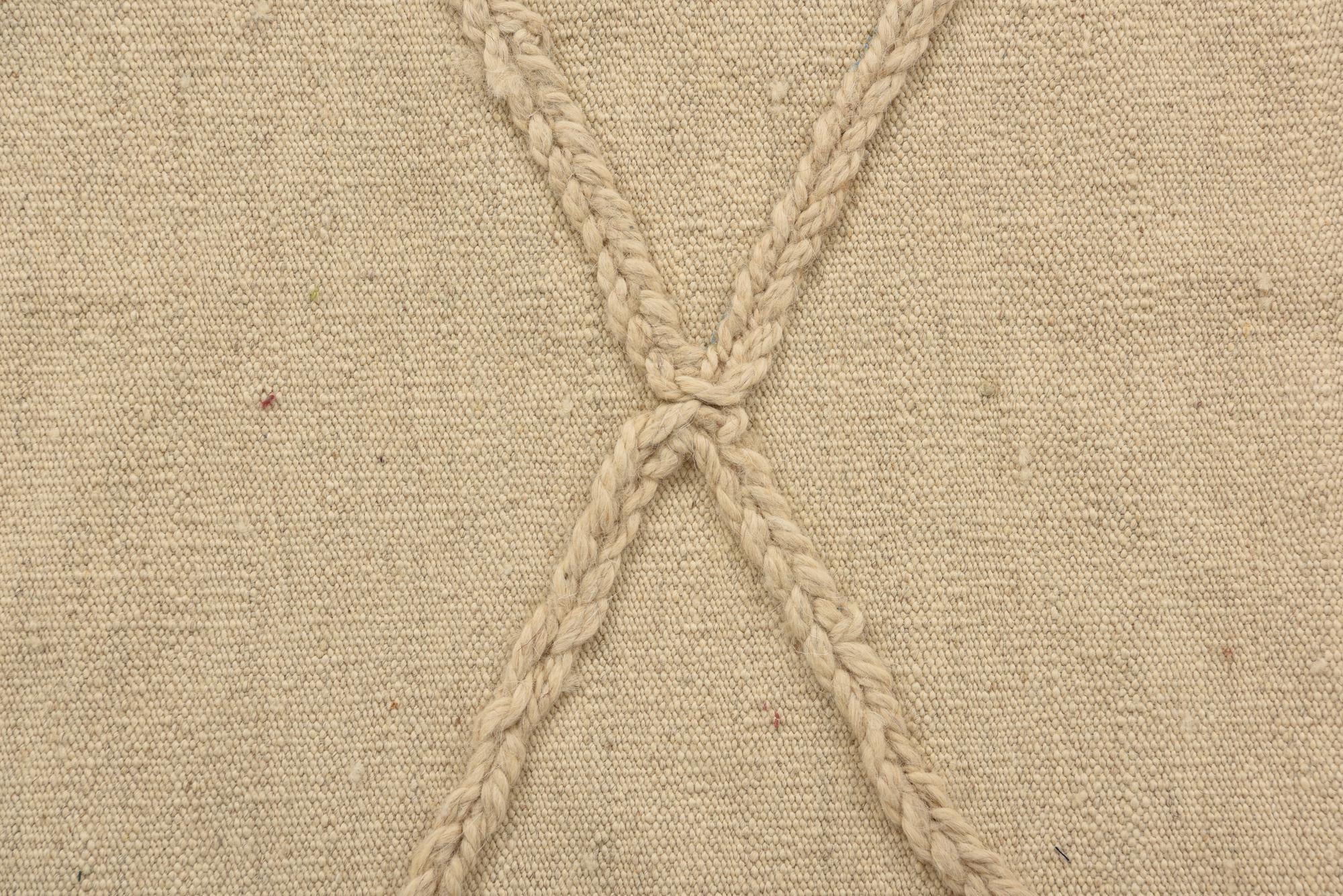 2' 8 x 8' 2 Hand Knotted Moroccan Wool Runner Rug