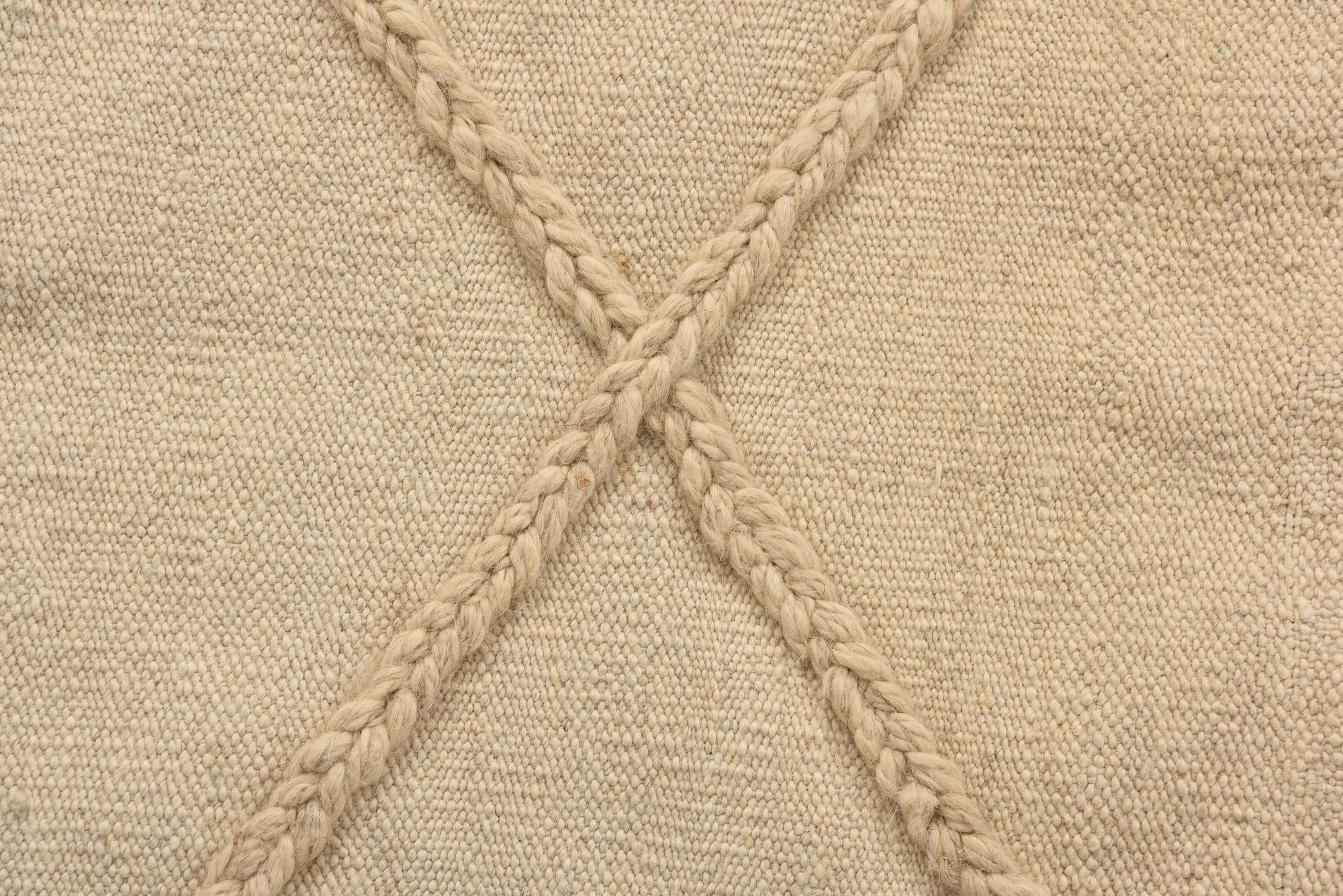 2' 7 x 8' 4 Hand Knotted Moroccan Wool Runner Rug
