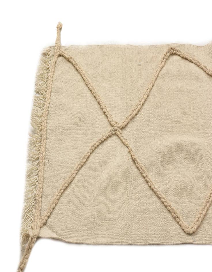 Detail image of 2' 4 x 8' 3  Hand Knotted Moroccan Wool Runner Rug