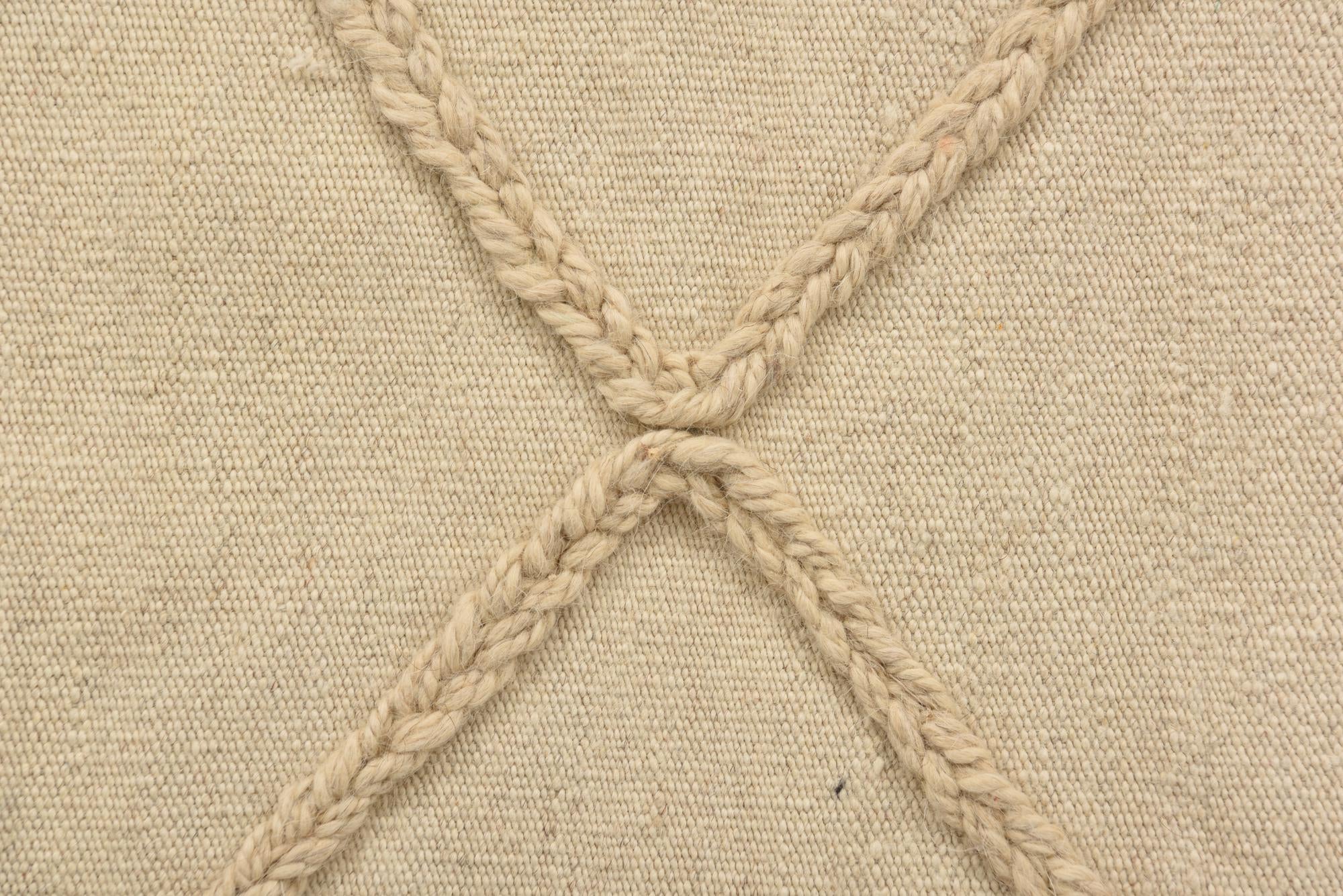 2' 4 x 8' 3 Hand Knotted Moroccan Wool Runner Rug