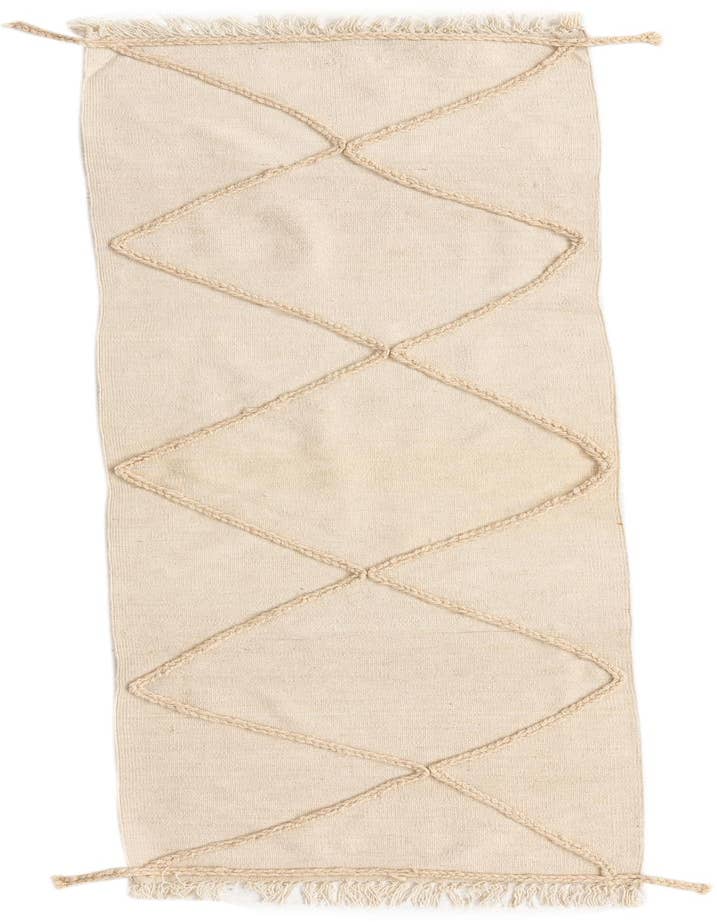 Detail image of 2' 4 x 8' 3 Hand Knotted Moroccan Wool Runner Rug