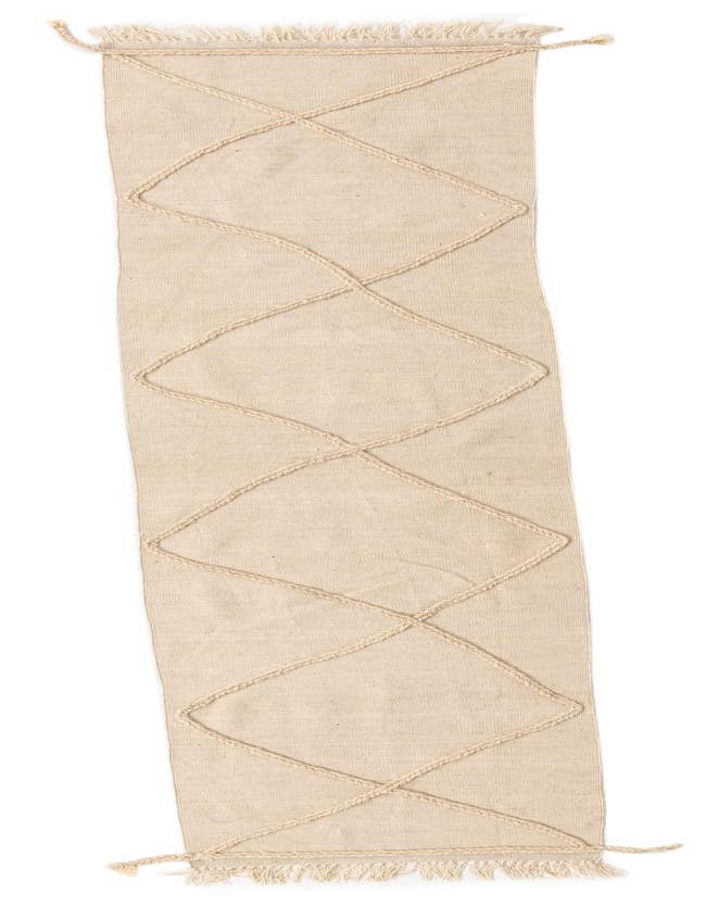 Detail image of 2' 3 x 10' 2 Hand Knotted Moroccan Wool Runner Rug