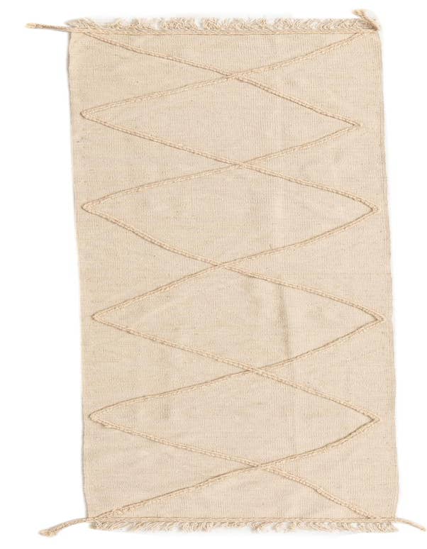 Detail image of 2' 5 x 9' 10 Hand Knotted Moroccan Wool Runner Rug