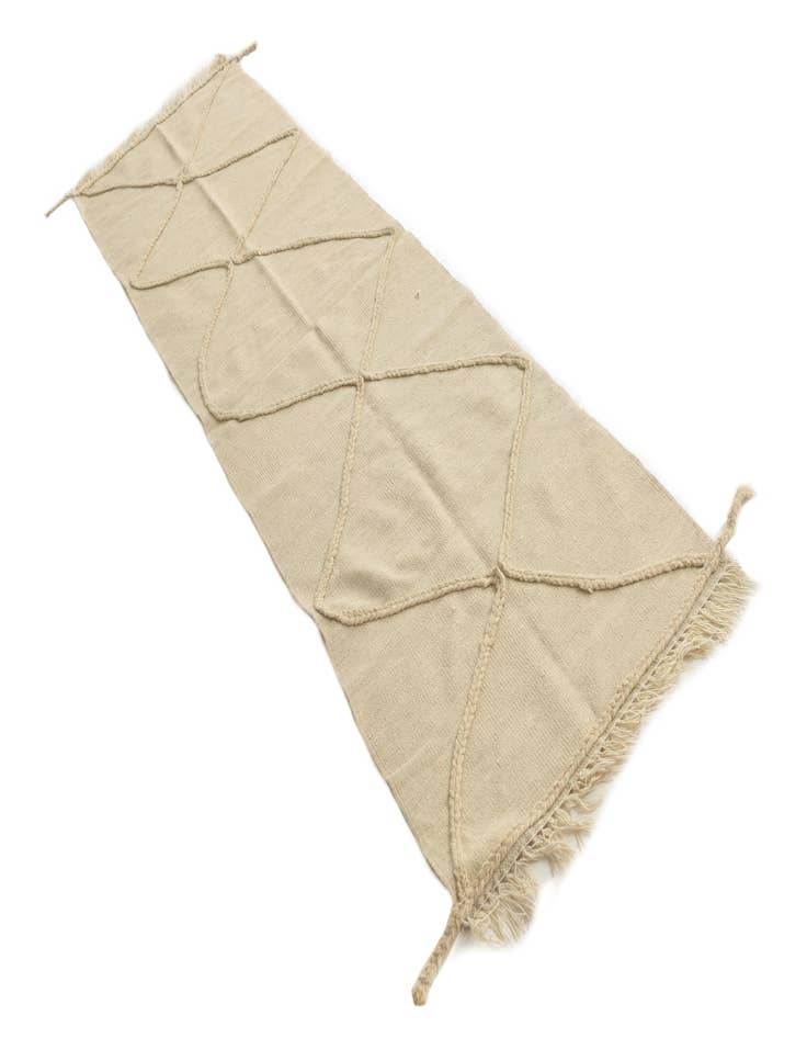 Detail image of 2' 5 x 8' 4  Hand Knotted Moroccan Wool Runner Rug