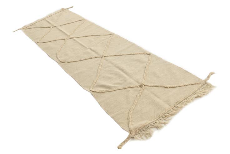Detail image of 2' 5 x 8' 4 Hand Knotted Moroccan Wool Runner Rug