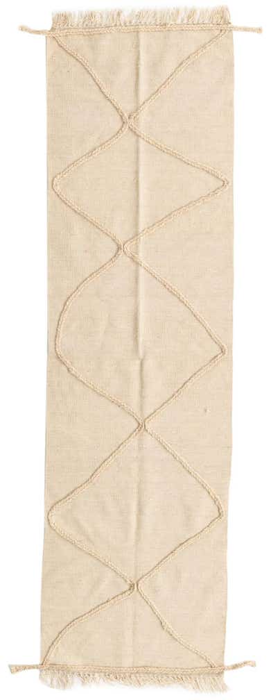 2' 5 x 8' 4 Hand Knotted Moroccan Wool Runner Rug