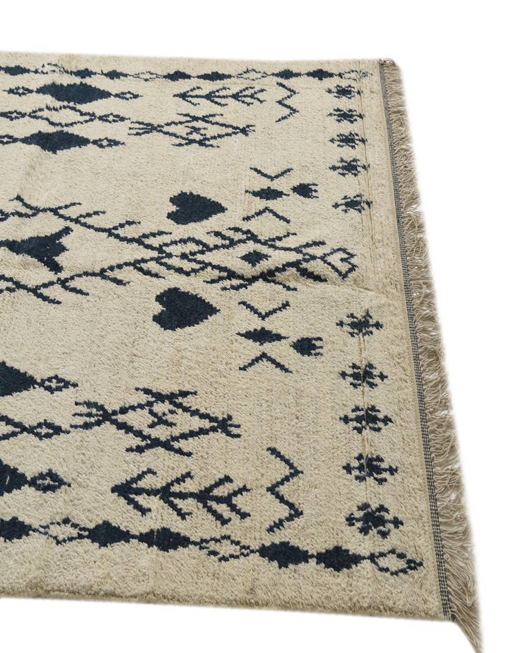 Detail image of 5' x 12' 8  Hand Knotted Moroccan Wool Runner Rug